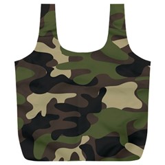 Texture Military Camouflage-repeats Seamless Army Green Hunting Full Print Recycle Bag (xxl) by Vaneshart