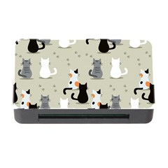 Cute Cat Seamless Pattern Memory Card Reader With Cf by Vaneshart