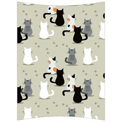 Cute Cat Seamless Pattern Back Support Cushion by Vaneshart