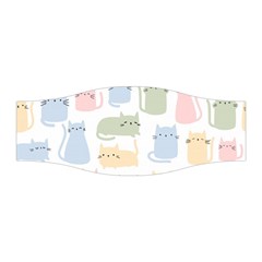 Cute Cat Colorful Cartoon Doodle Seamless Pattern Stretchable Headband by Vaneshart