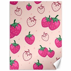 Seamless Strawberry Fruit Pattern Background Canvas 36  X 48  by Vaneshart