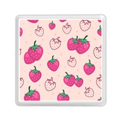 Seamless Strawberry Fruit Pattern Background Memory Card Reader (square) by Vaneshart