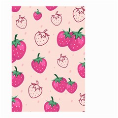 Seamless Strawberry Fruit Pattern Background Small Garden Flag (two Sides) by Vaneshart