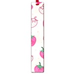 Seamless strawberry fruit pattern background Large Book Marks Front