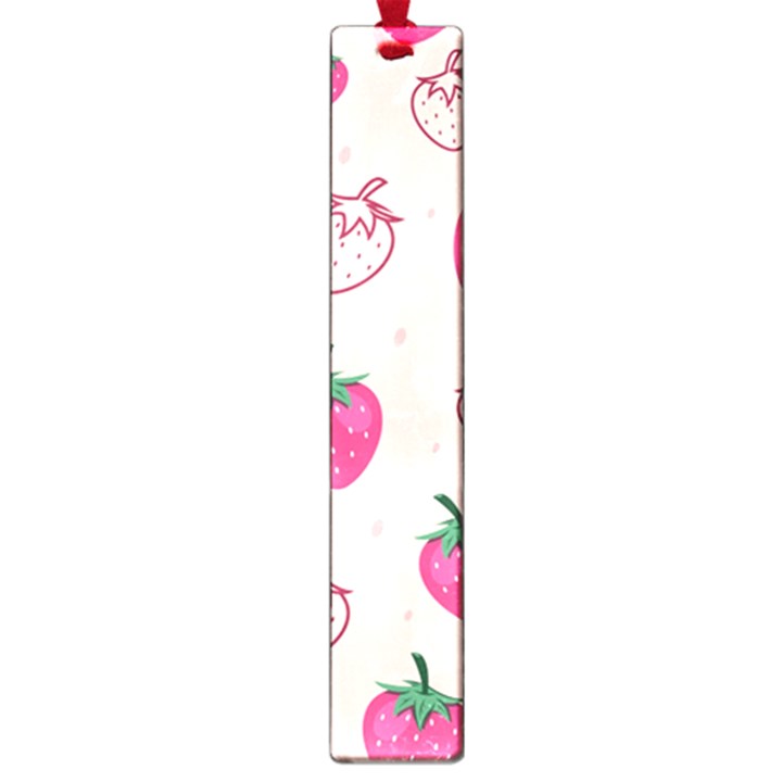 Seamless strawberry fruit pattern background Large Book Marks