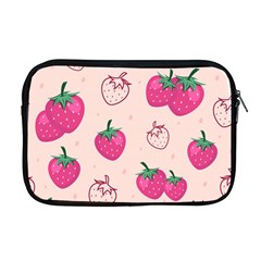 Seamless Strawberry Fruit Pattern Background Apple Macbook Pro 17  Zipper Case by Vaneshart