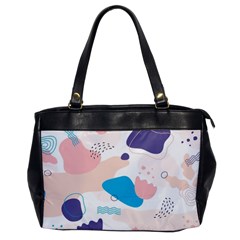 Hand Drawn Abstract Organic Shapes Background Oversize Office Handbag by Vaneshart