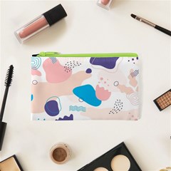 Hand Drawn Abstract Organic Shapes Background Cosmetic Bag (xs) by Vaneshart