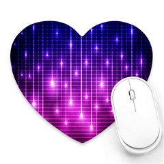 Shiny Stars Heart Mousepads by Sparkle