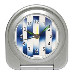 Blue Strips Travel Alarm Clock