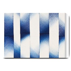 Blue Strips Large Doormat  by Sparkle