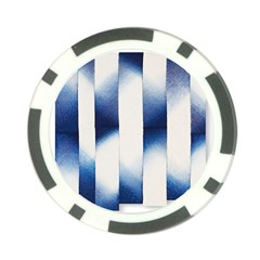 Blue Strips Poker Chip Card Guard by Sparkle