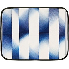 Blue Strips Fleece Blanket (mini) by Sparkle