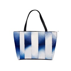 Blue Strips Classic Shoulder Handbag