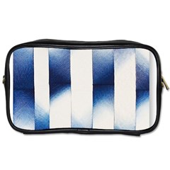 Blue Strips Toiletries Bag (one Side) by Sparkle