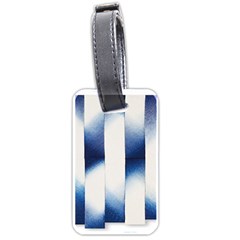 Blue Strips Luggage Tag (one Side) by Sparkle