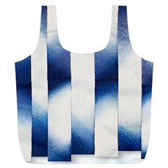 Blue Strips Full Print Recycle Bag (xl) by Sparkle