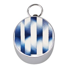 Blue Strips Mini Silver Compasses by Sparkle