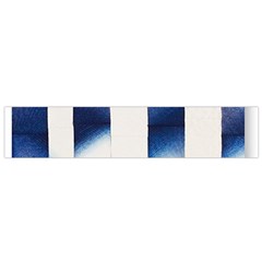 Blue Strips Small Flano Scarf by Sparkle