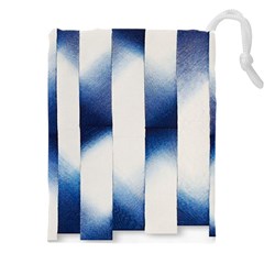 Blue Strips Drawstring Pouch (4xl)