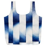 Blue Strips Full Print Recycle Bag (XXL) Front