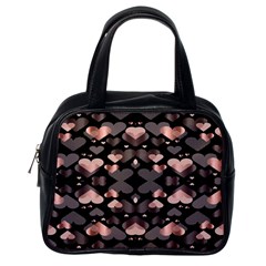 Shiny Hearts Classic Handbag (one Side) by Sparkle