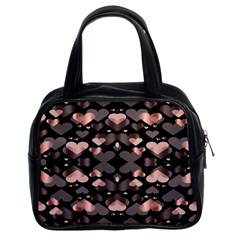 Shiny Hearts Classic Handbag (two Sides) by Sparkle