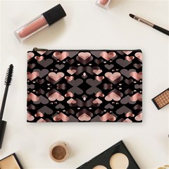 Shiny Hearts Cosmetic Bag (medium) by Sparkle