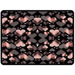 Shiny Hearts Fleece Blanket (large)  by Sparkle