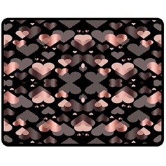 Shiny Hearts Fleece Blanket (medium)  by Sparkle