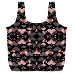 Shiny Hearts Full Print Recycle Bag (xxl) by Sparkle