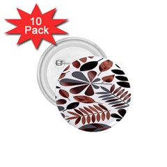 Shiny Leafs 1.75  Buttons (10 pack)