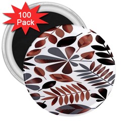 Shiny Leafs 3  Magnets (100 pack)