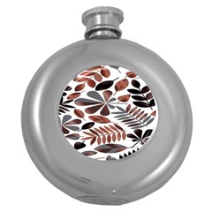 Shiny Leafs Round Hip Flask (5 oz)