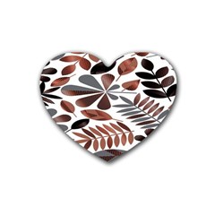 Shiny Leafs Heart Coaster (4 pack) 