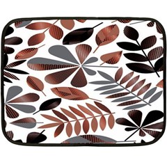 Shiny Leafs Double Sided Fleece Blanket (Mini) 