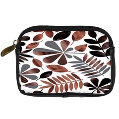 Shiny Leafs Digital Camera Leather Case