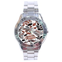 Shiny Leafs Stainless Steel Analogue Watch