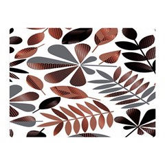 Shiny Leafs Double Sided Flano Blanket (Mini) 