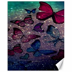 Glitter Butterfly Canvas 16  X 20  by Sparkle