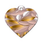 Digital Leafs Dog Tag Heart (Two Sides) Front