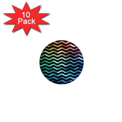 Digital Waves 1  Mini Magnet (10 Pack)  by Sparkle