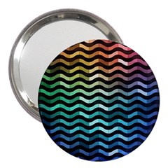 Digital Waves 3  Handbag Mirrors