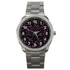 Digital Polka Sport Metal Watch by Sparkle