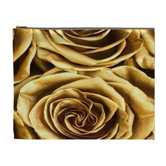 Gold Roses Cosmetic Bag (xl)