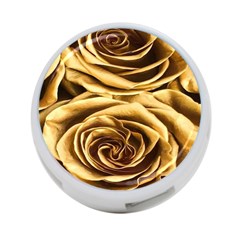 Gold Roses 4-port Usb Hub (two Sides) by Sparkle