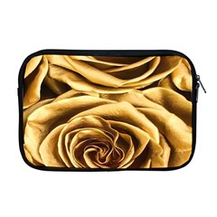 Gold Roses Apple Macbook Pro 17  Zipper Case by Sparkle