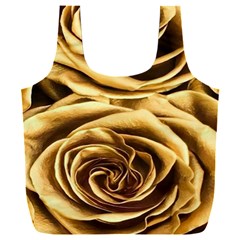 Gold Roses Full Print Recycle Bag (xxl)