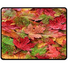 Spring Leafs Fleece Blanket (medium)  by Sparkle