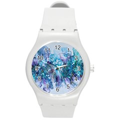 Sea Anemone  Round Plastic Sport Watch (m)